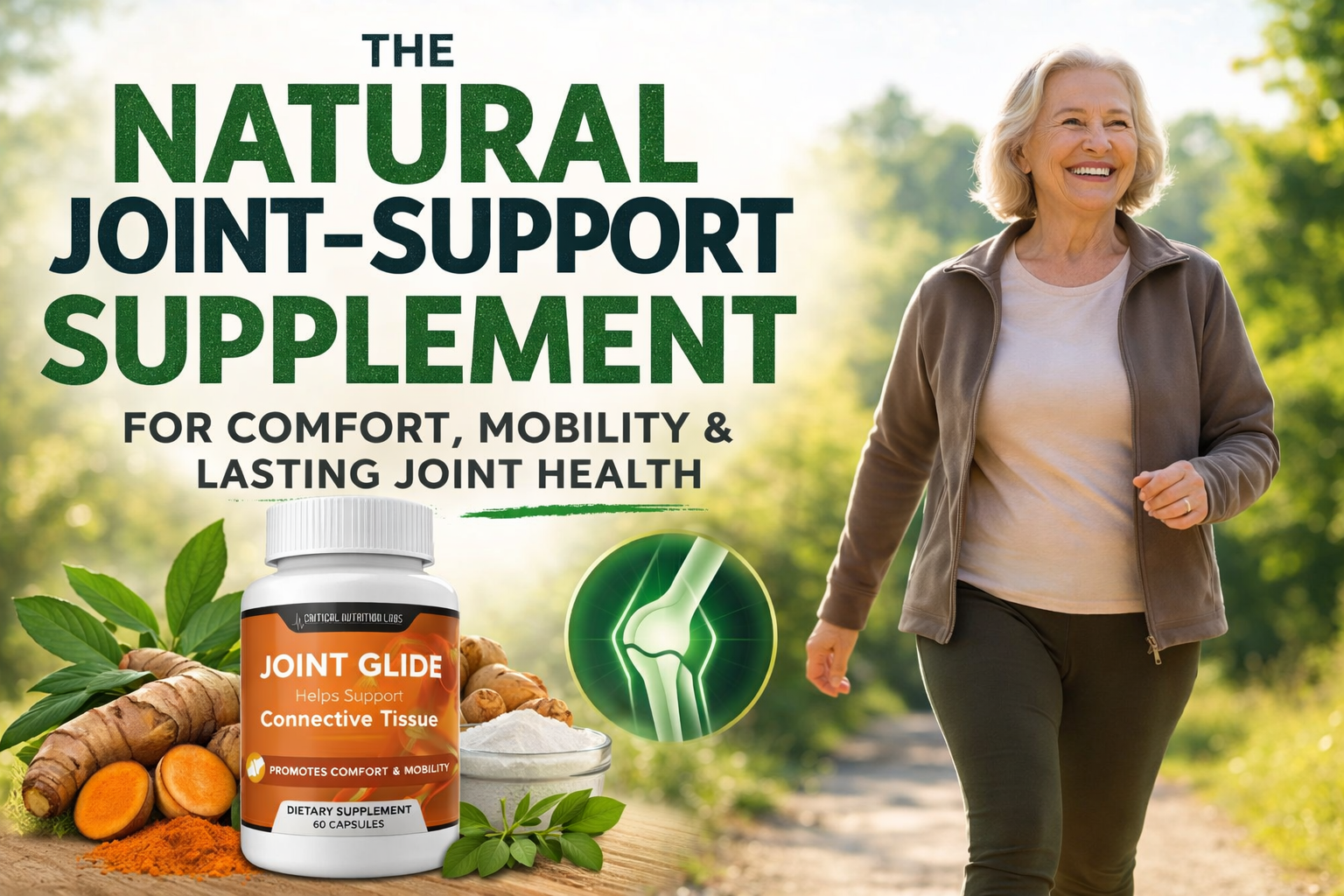 Natural Joint-Support Supplement That Restores Pain free Mobility.