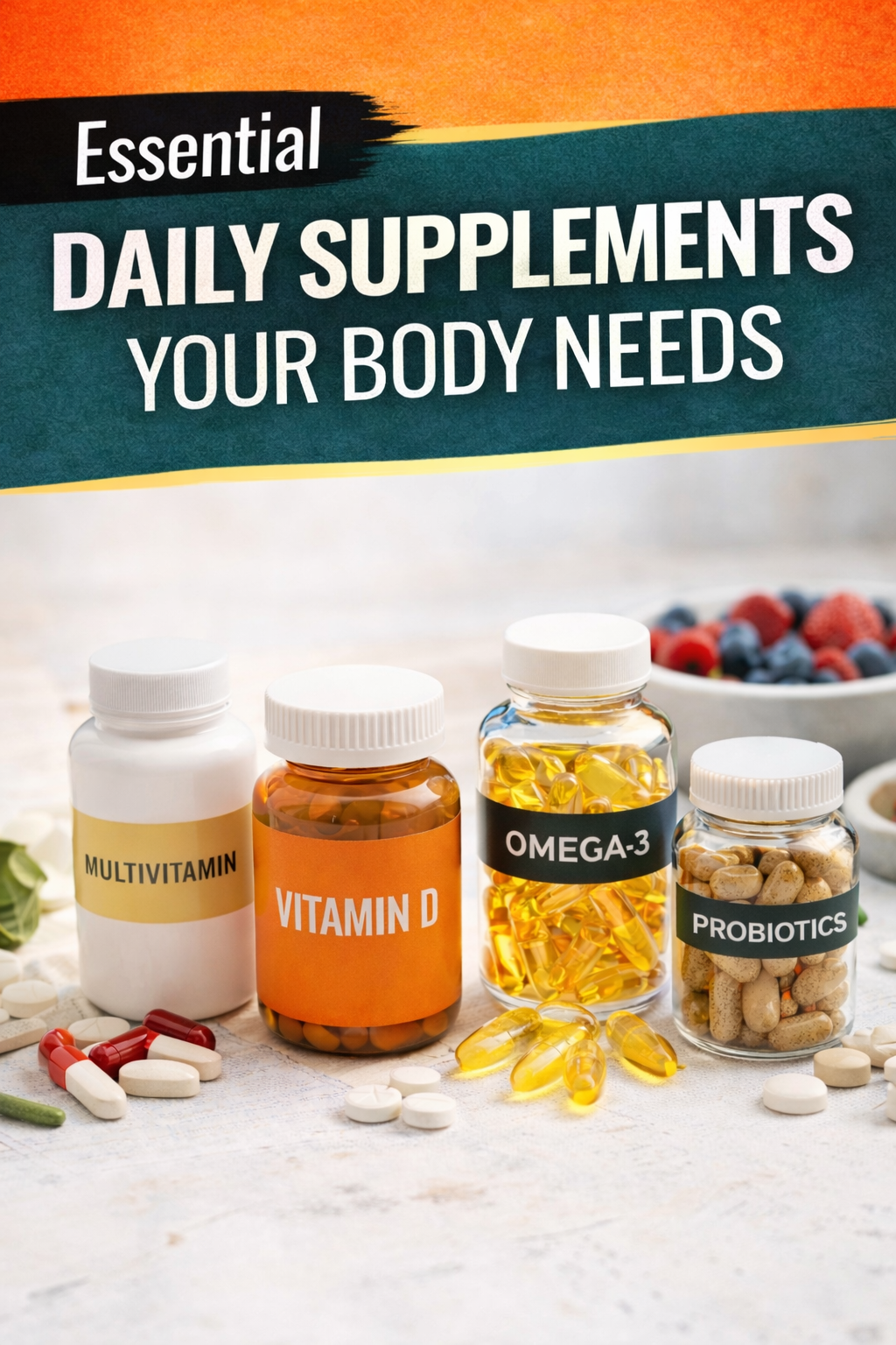Essential Daily Supplements Your Body Needs for Better Health
